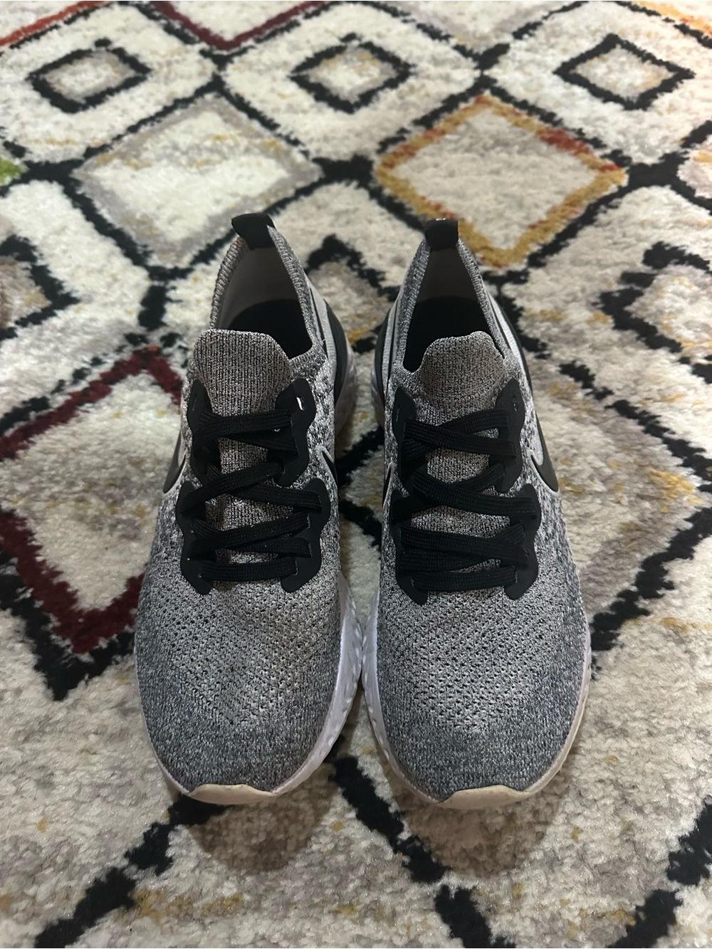 NIKE ATHLETIC grey and black EPIC shoes